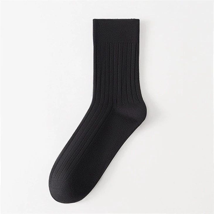 Autumn/Winter Double-Needle Pure Cotton Men's Socks